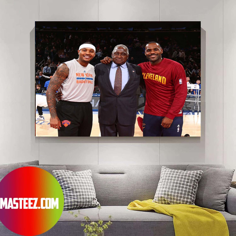 In Memory Of Carmelo Anthony, Willis Reed and LeBron James, Madison Square Garden Poster Canvas.jpg