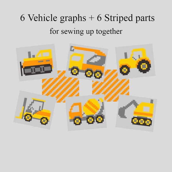Ford Graphgan Crocher C2C Construction Vehicles graphgan blanket pattern P | Inspire ...