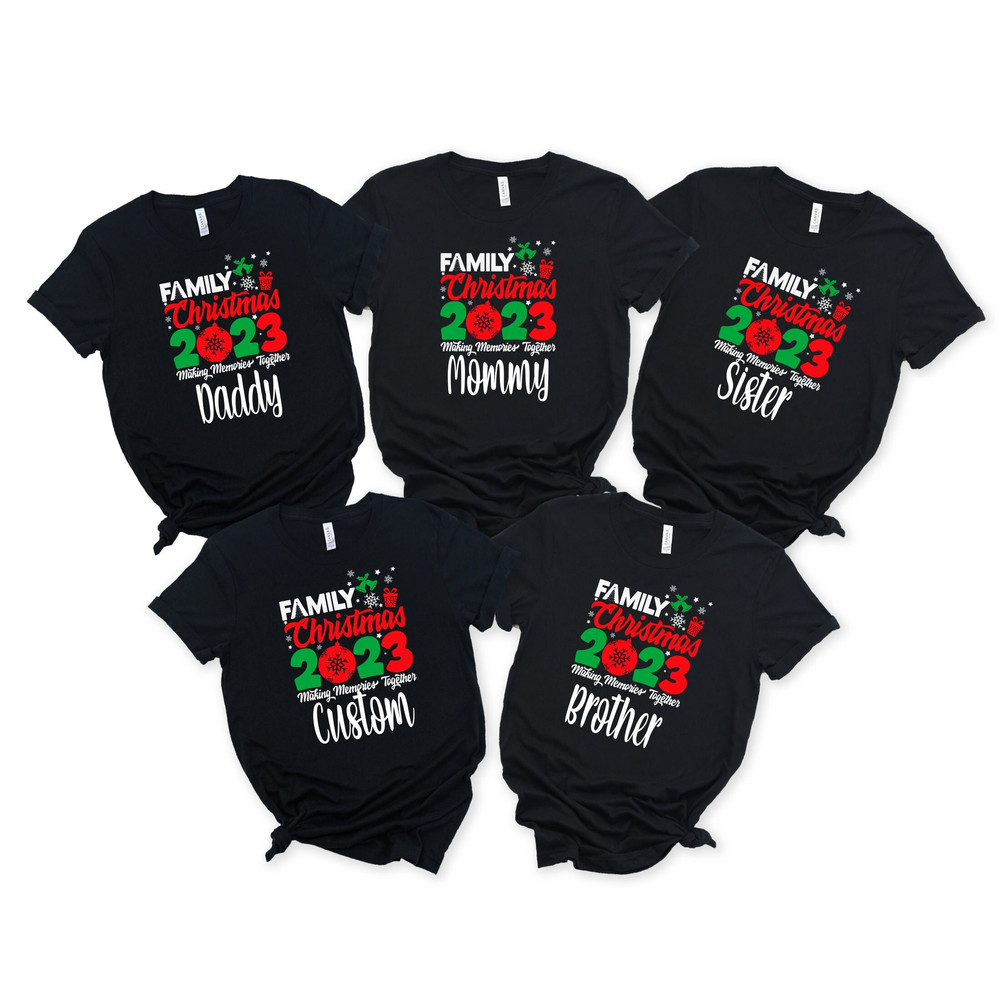 Family Christmas 2023 Making Memories Together Custom Shirt, Christmas Sarcastic Shirt, Family Shirt, Christmas Custom Shirt,Christmas Santa 6.jpg