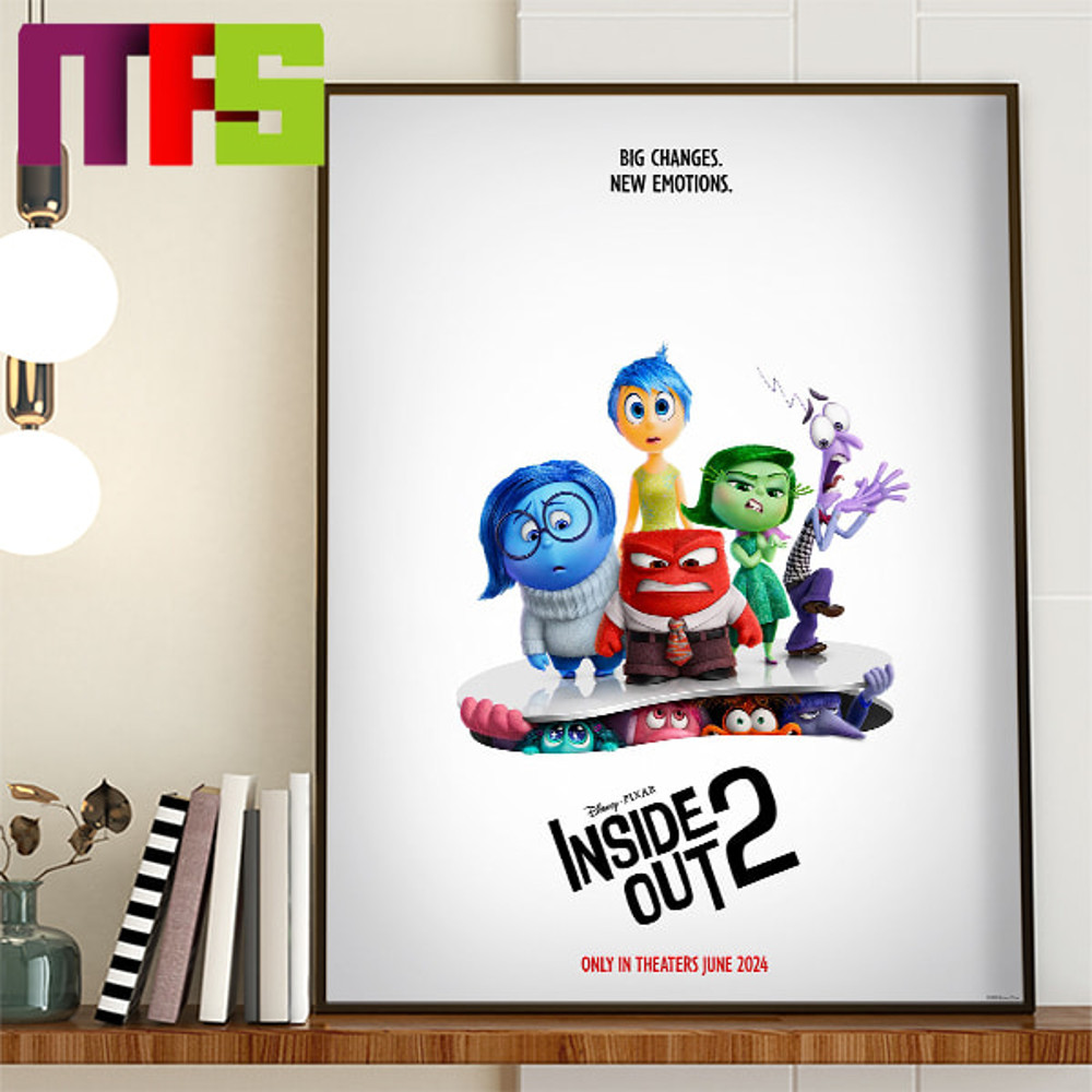 Inside Out 2 Big Changes New Emotions Disney Pixar On June 2024 Home Decor Poster Canvas.jpg