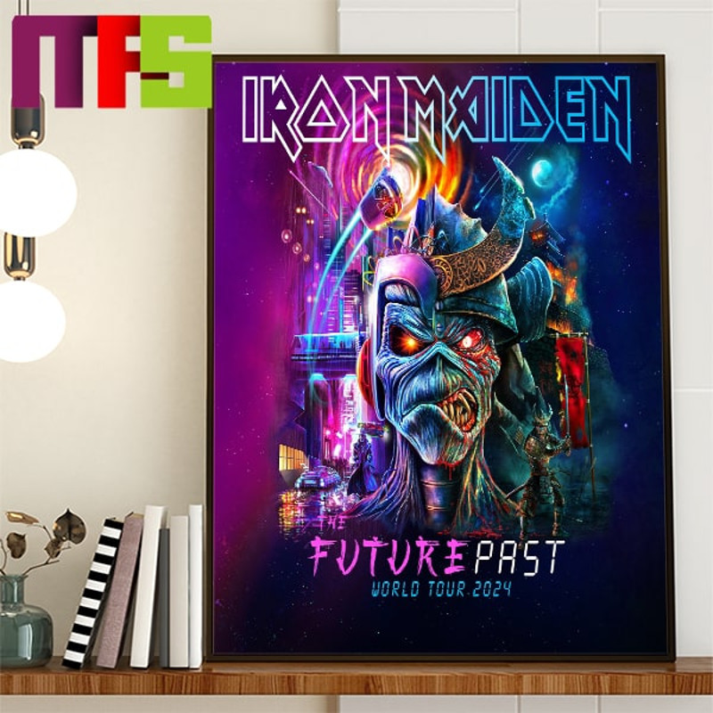 Iron Maiden The Future Past World 2024 Tour Poster Canvas.jpg