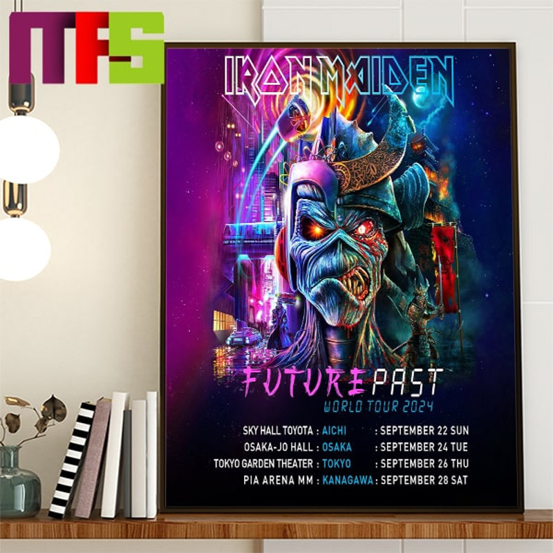 Iron Maiden The Future Past World Tour 2024 Japan Home Decor Poster Canvas.jpg