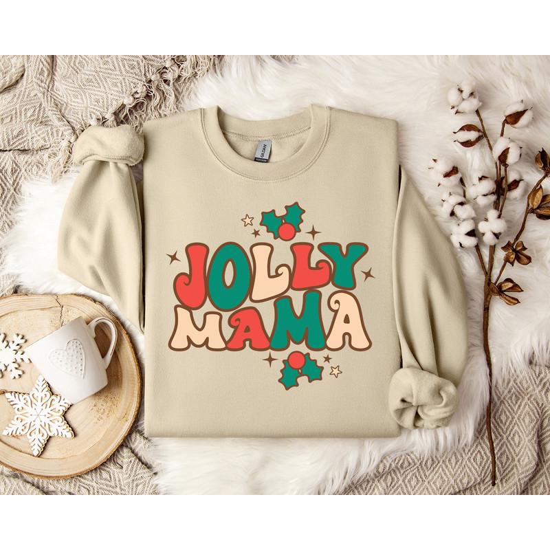 Jolly Mama Sweatshirt - Cute Motherhood Apparel for Moms-to-Be and New Mothers, Comfy Maternity Wear for Expecting Moms.jpg