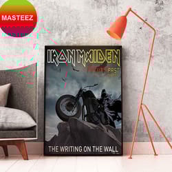 iron maiden the writing on the wall the future past tour 2023 home decor poster-canvas