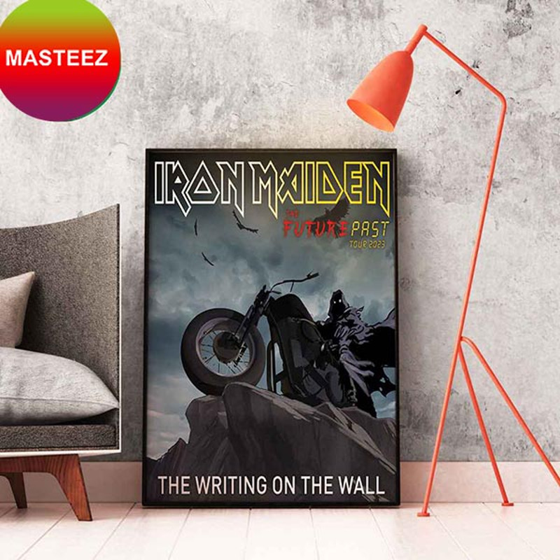 Iron Maiden The Writing On The Wall The Future Past Tour 2023 Home Decor Poster-Canvas.jpg