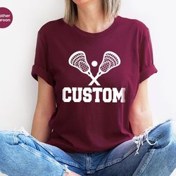 lacrosse gifts, gift for him, lacrosse mom t-shirt, customized lacrosse shirt, lacrosse player clothes, personalized lac