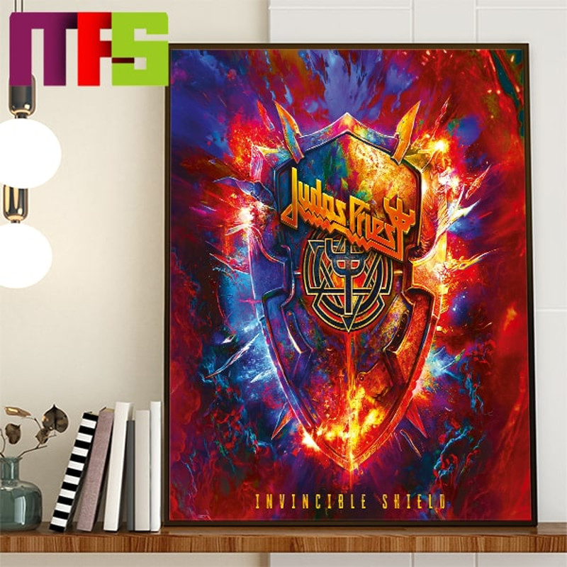 Judas Priest New Single Invincible Shield On October 13th 2023 Home Decor Poster Canvas.jpg