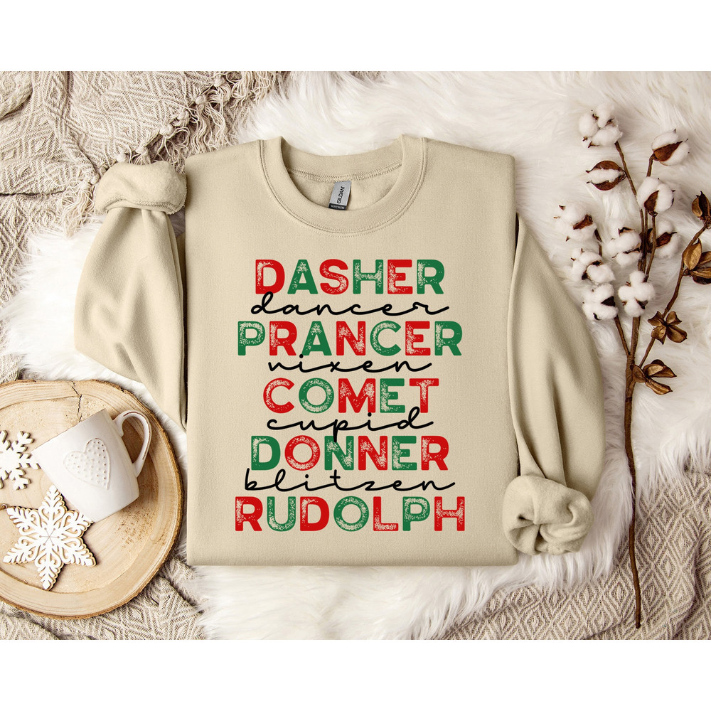 Vintage Reindeer Sweater - Classic Christmas Pullover - Retro Xmas Jumper - Festive Holiday Clothing.jpg