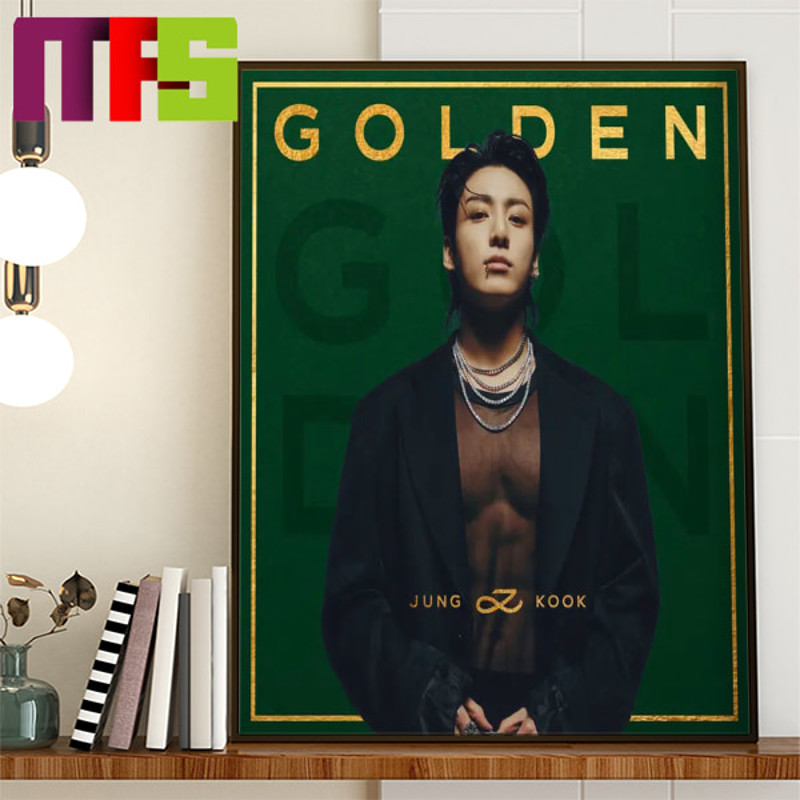 Jungkook Golden Debut Solo Album Home Decor Poster Canvas.jpg