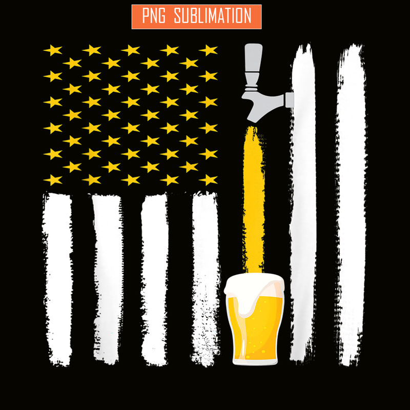 BEER28102317-Craft Beer PNG American Flag Beer Vibes PNG 4th July Brewery PNG.png
