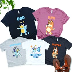 bluey christmas sweatshirt , bluey family merry christmas sweatshirt , bluey birthday party, bluey theme sweatshirt , bl