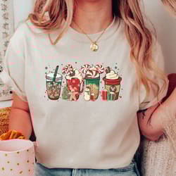 christmas coffee shirt, christmas shirt, christmas shirt, coffee lover gift worker winter, christmas snowman latte coffe