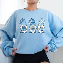hanukkah sweater, hanukkah sweatshirt, happy hanukkah gift, funny jewish shirt, gnomes chanukah t-shirt, menorah outfit