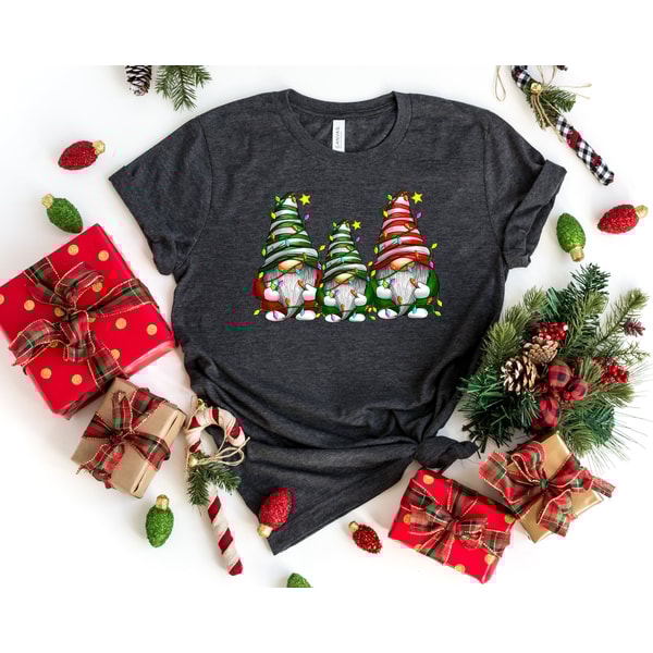 Christmas Gnome Tshirt - Cute Gnomies Tshirt - Merry Christmas T-shirt - Gnome For The Holidays Shirt - Cute Christmas Tee.jpg