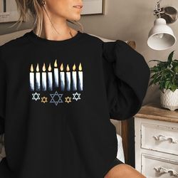 Hanukkah sweatshirt,menorah sweatshirt hanukkah shirt,hannukah shirt,hanukkah gifts,happy hanukkah,hanukkah sweatshirt,c