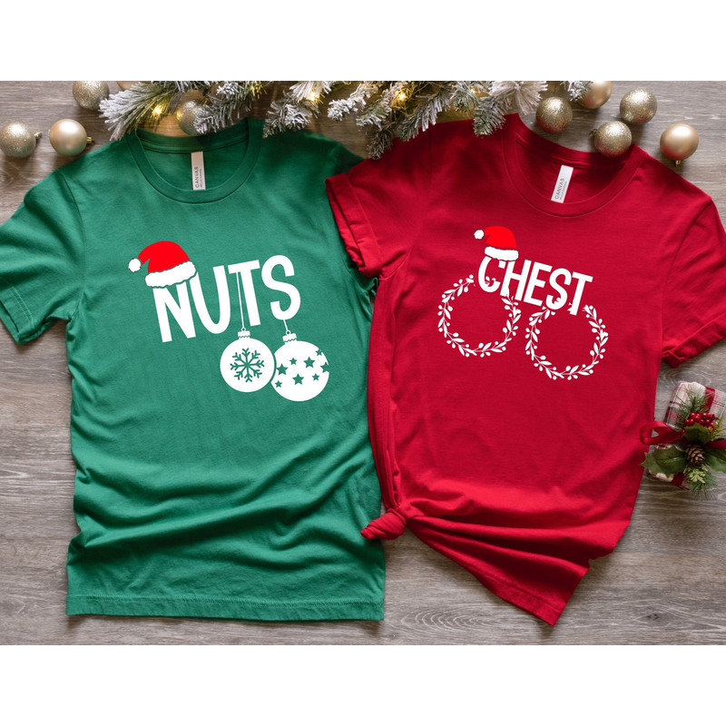 Nuts Chest Christmas Shirts, Christmas Couple Shirts, Santa Shirt, Christmas Holiday Matching Shirt, Matching Christmas Party Shirt, Gift.jpg