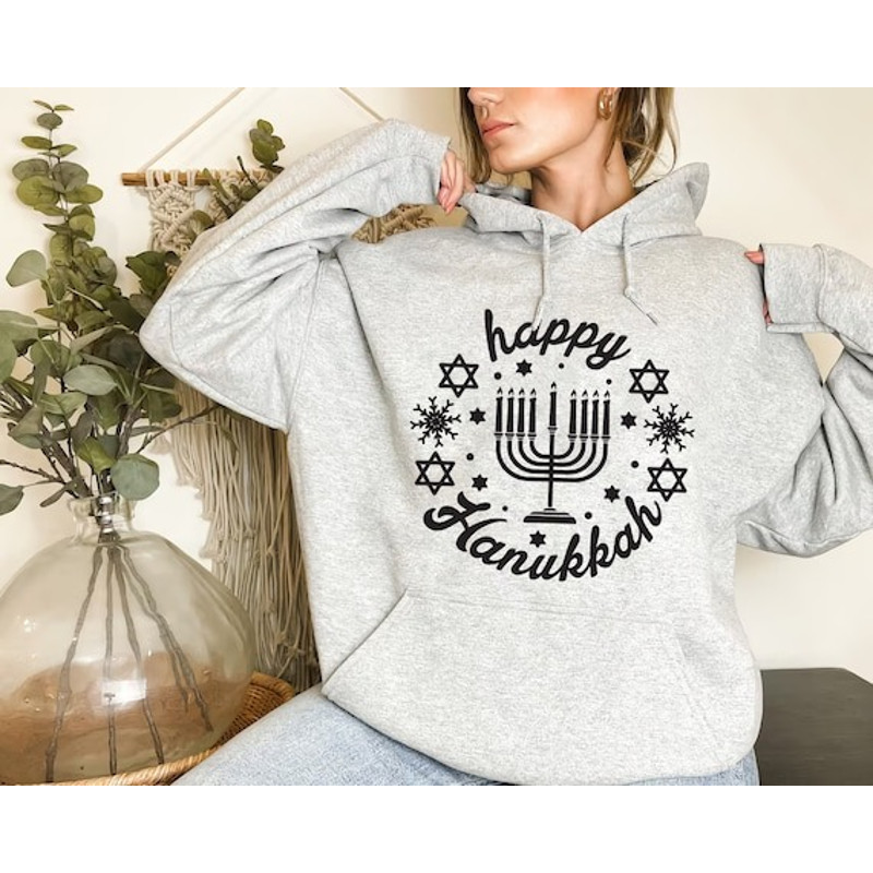 Happy Hanukkah Shirt, Hanukkah Hoodie, Hanukkah Shirt, Hanukkah Gifts, Happy Hanukkah, Hanukkah Sweatshirt, Chanukah Sweater.jpg
