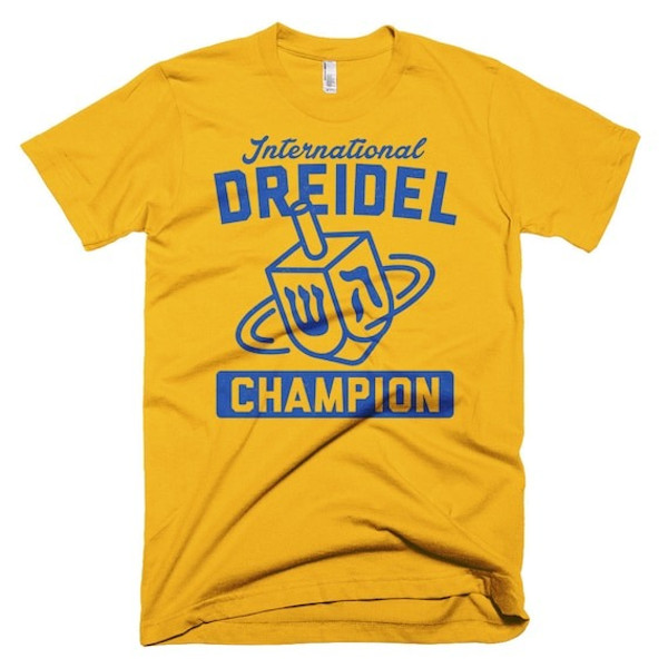 International Dreidel Champion T-Shirt - Official Jewish inspired tee Hanukkah holiday original spinning top apparel.jpg