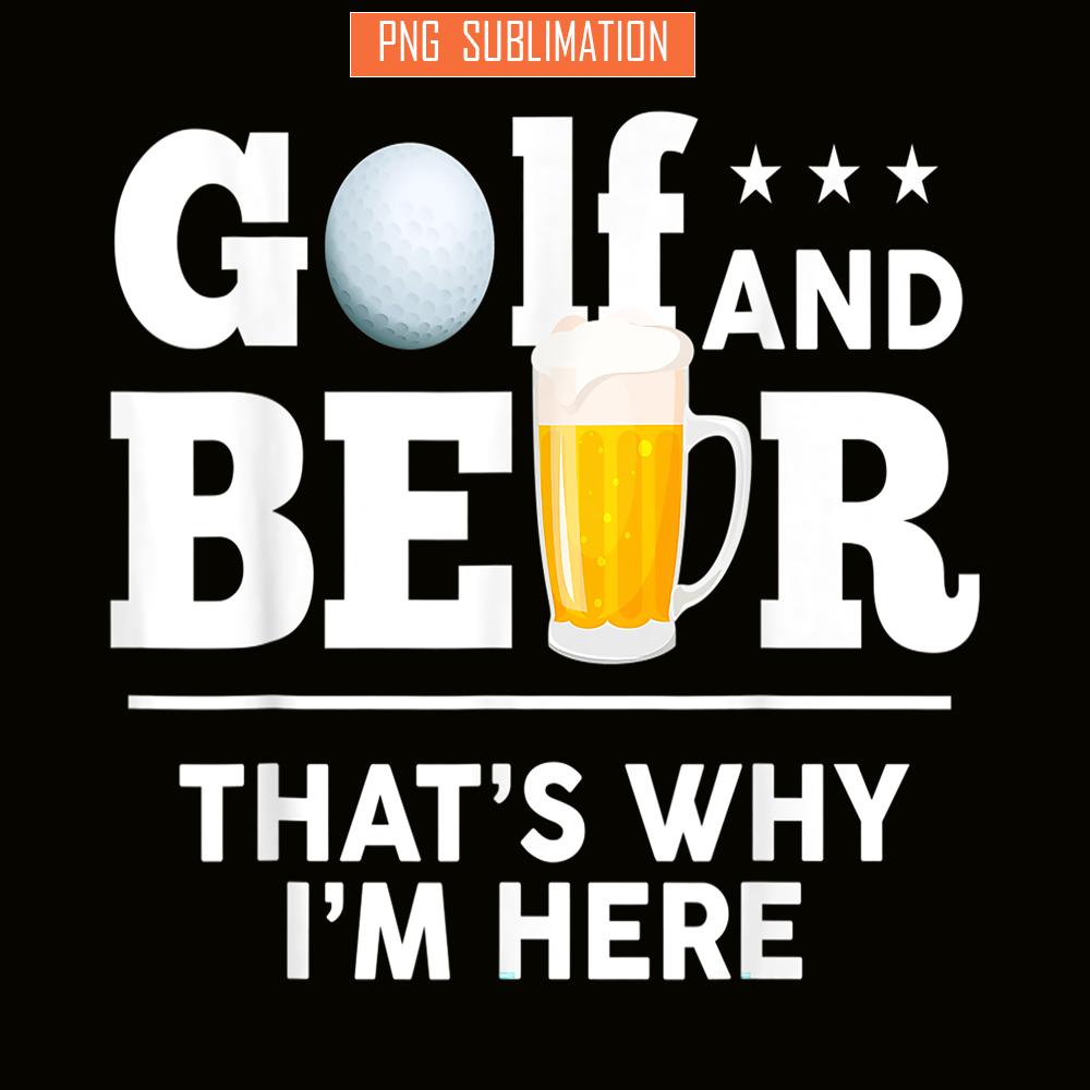 BEER28102335-Golf And Beer PNG Funny Beer Lovers PNG Beer Time PNG.png