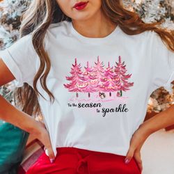 merry and bright shirt, cute christmas t-shirt, holiday unisex graphic tee 1