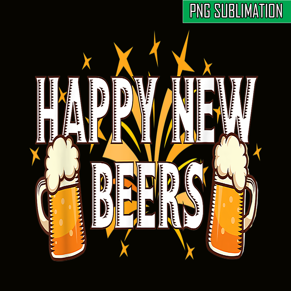 BEER28102336-Happy New Beers PNG New Year Party PNG New Year With Beer PNG.png