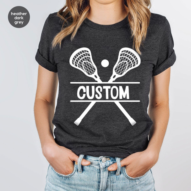 Personalized Lacrosse Gifts, Lacrosse Clothes, Custom Lacrosse Mom Shirt, Lacrosse T-Shirt, Lacrosse Graphic Tees, Sports Outfit.jpg