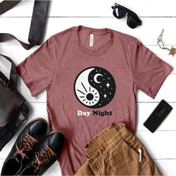 yin yang tshirt, day&night tee, yin yang symbol tshirt, positive life t shirt, yinyang love tee shirt, infinity shirt, i