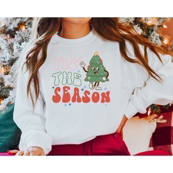 Tis The Season Christmas Shirt, Cute Christmas Shirt, Christmas Sweatshirt, Retro Christmas Shirts, Christmas Shirt, Christmas Coffee Shirt 4.jpg
