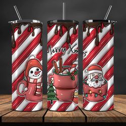 Grinchmas Christmas 3D Inflated Puffy Tumbler Wrap Png, Christmas 3D Tumbler Wrap, Grinchmas Tumbler PNG 73