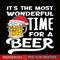 BEER28102350-The Most Wonderful Time For A Beer Beer Christmas Beer PNG Beer Santa PNG.png