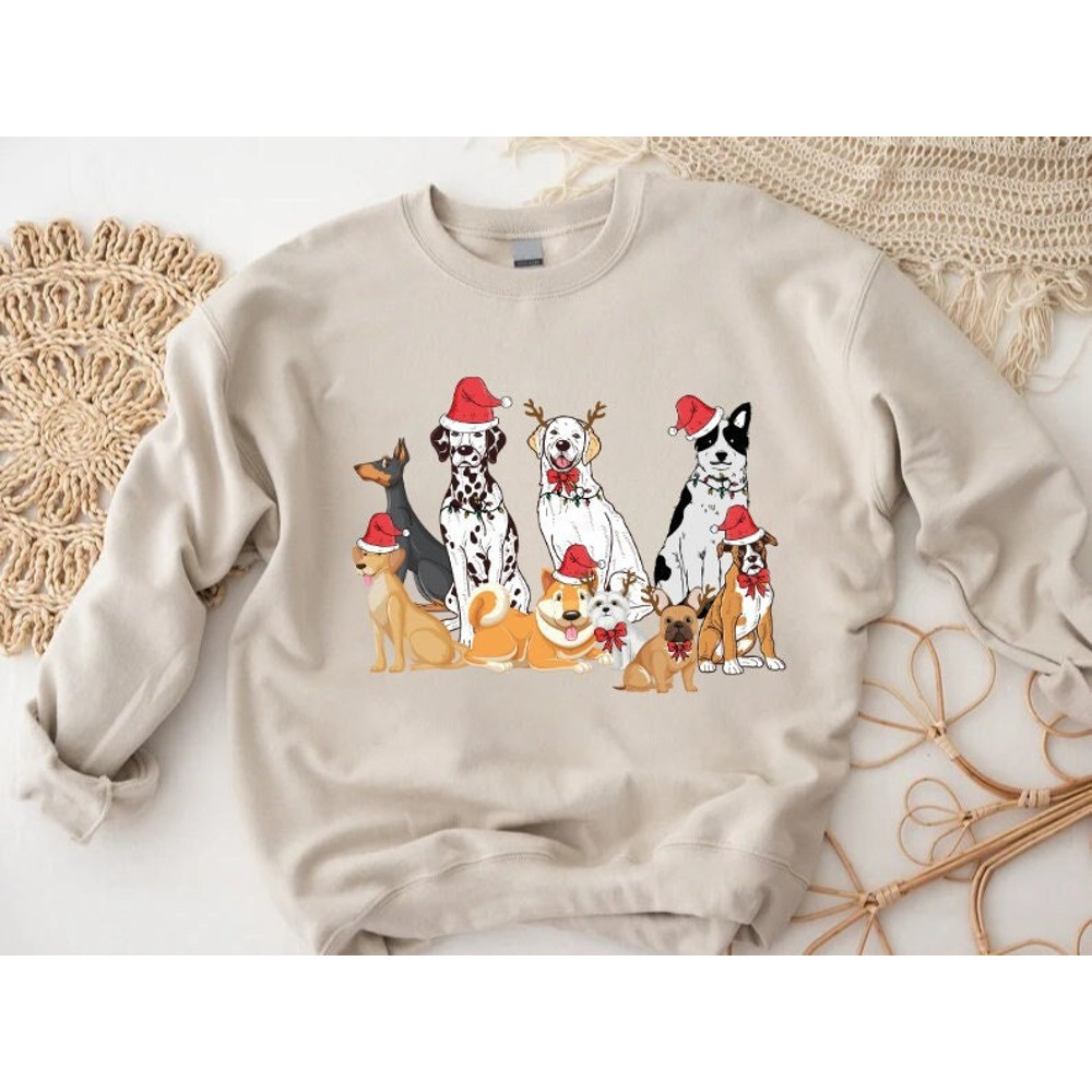 Christmas Dogs Sweatshirt, Dog Lover Sweater,Santa's Dog Sweatshirt,Dog Mom Shirt,Christmas Sweatshirt,Christmas Dog Gift,Xmas Animal Shirt.jpg