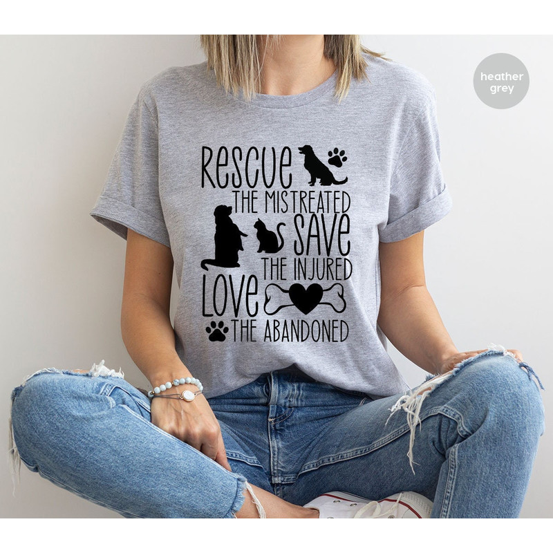 Save Animals Shirts, Animal Rescue Shirts, Animal Rights T Shirt, Adoption Pet Tshirt, Fur Mama Gifts, Funny Pet Clothing, Gift For Dog Mom.jpg