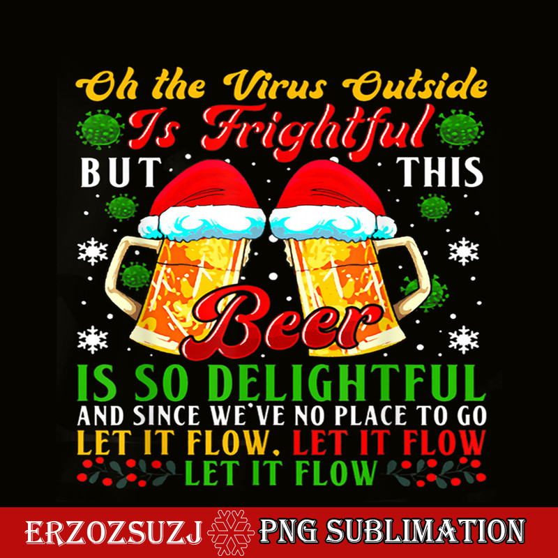 BEER28102357-Beer Is So Delightful PNG Beer Santa PNG Christmas Beer PNG.png