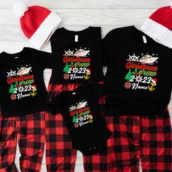 family christmas cruise crew 2023 shirts, custom christmas crew shirt, cruise crew shirt, custom christmas cruisin tee,