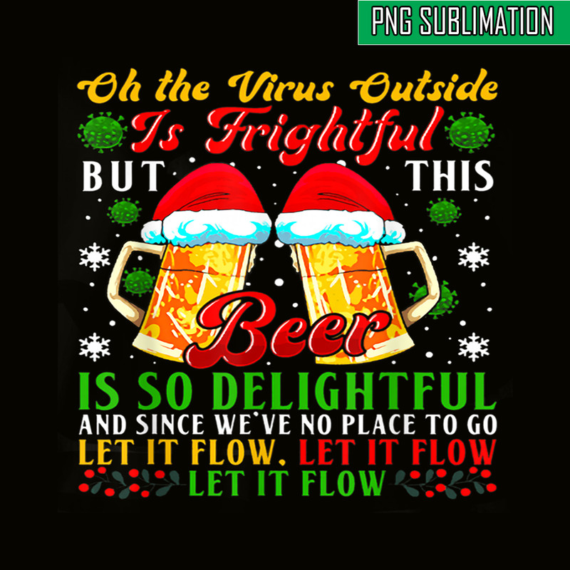 BEER28102357-Beer Is So Delightful PNG Beer Santa PNG Christmas Beer PNG.png