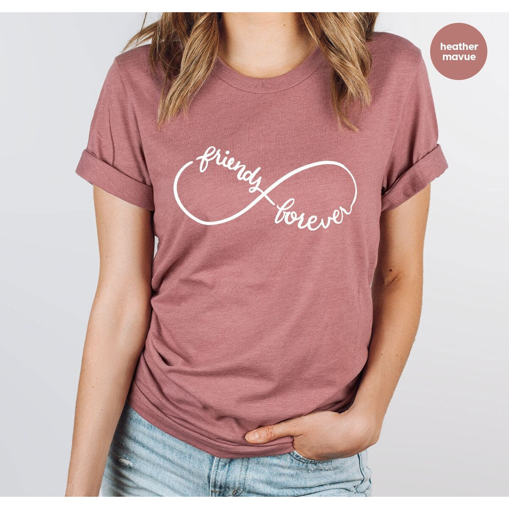 Sister TShirts, Matching Best Friends Shirts, Best Friend Gift, Girls Vneck T-Shirts, Friends Outfit, Gift for Friend, Womens Clothing.jpg