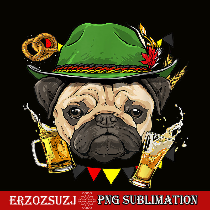 BEER28102362-Pug Oktoberfest PNG German Beer Fest PNG Dog And Beer PNG.png