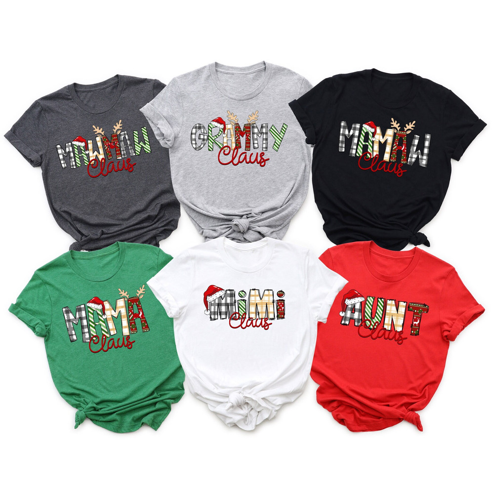 Personalized Christmas Family Matching Crewneck Shirts Gift For Family Reunion, Groovy Mimi Claus Sweatshirt,Custom Funny Mama Claus Hoodie.jpg