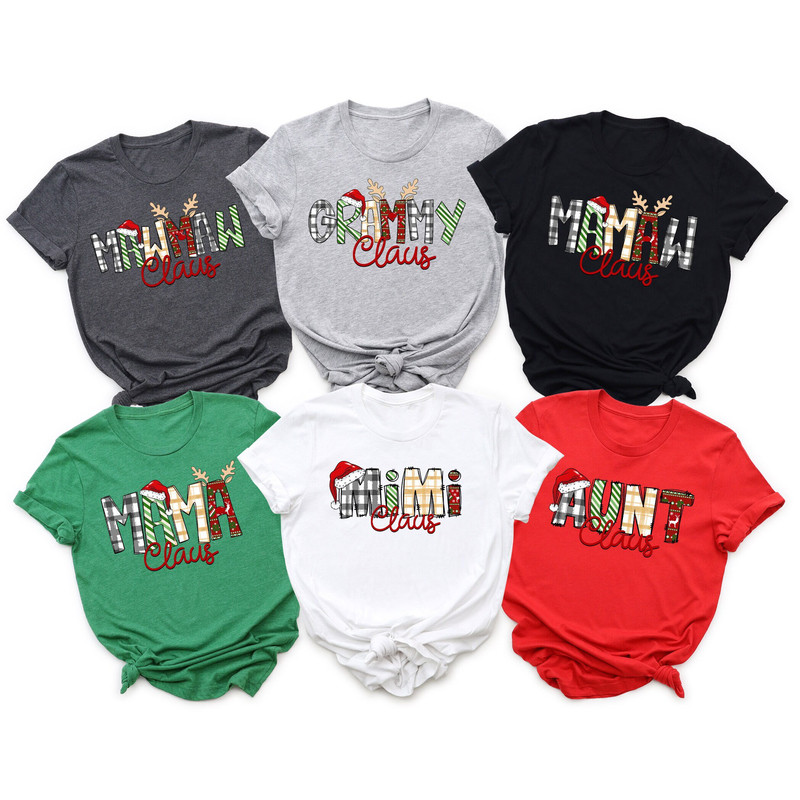 Personalized Christmas Family Matching Crewneck Shirts Gift For Family Reunion, Groovy Mimi Claus Sweatshirt,Custom Funny Mama Claus Hoodie.jpg