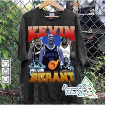vintage 90s graphic style kevin durant t-shirt - kevin durant graphic tee - retro american basketball oversized t-shirt