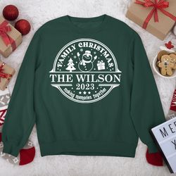 personalized family christmas 2023 shirt,custom family christmas shirt,christmas family matching sweatshirts,custom fami