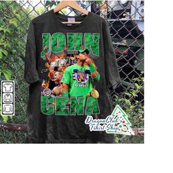 vintage 90s graphic style john cena t-shirt - john cena shirt - retro american professional wrestler oversized t-shirt f