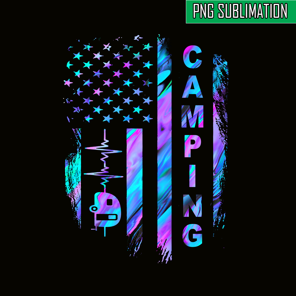 CAMP07112349-Camping American flag PNG Love Camping PNG Camper PNG.png