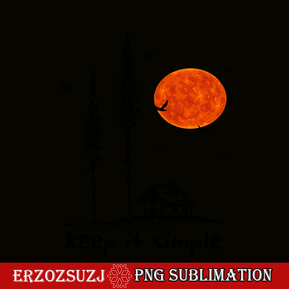 CAMP07112356-KEEP IT SIMPLE PNG Horror Camping Night PNG Red Moon PNG.png