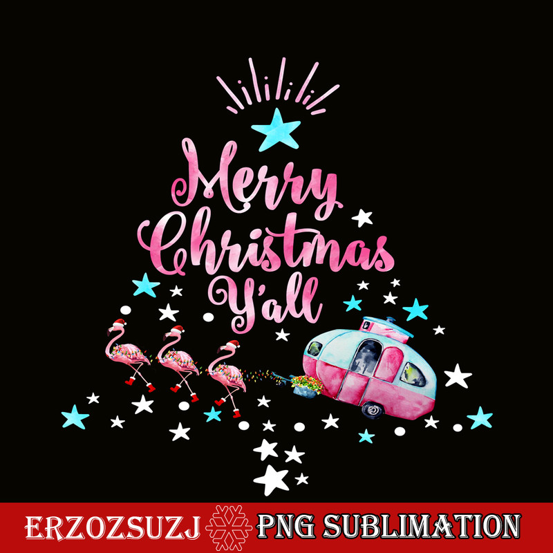 CAMP07112375-Merry Christmas Y'all PNG Watercolor Crane Rickshaw PNG Camper Christmas Tree PNG.png