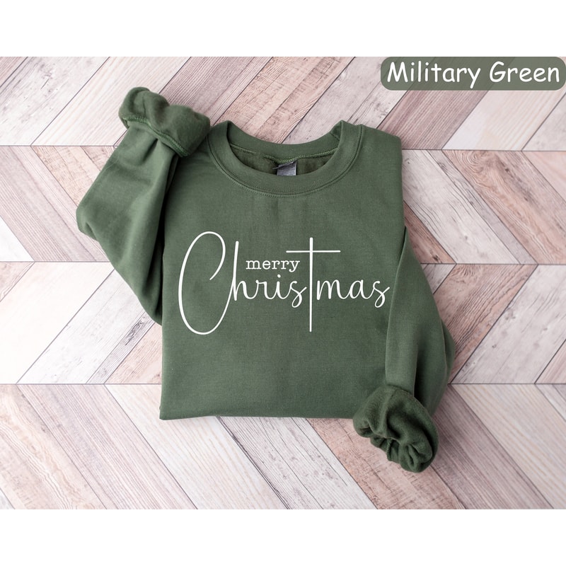 Merry Christmas Sweatshirt, Holiday Sweaters, Christmas Gift, Christmas Crewneck, Women Christmas Sweater, Merry and Bright Shirt,Xmas Shirt.jpg