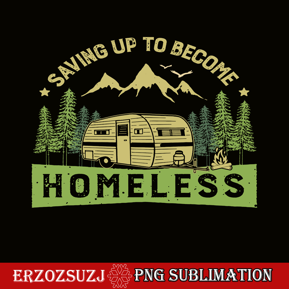CAMP07112382-Saving Up To Become Homeless PNG Camping PNG Green Retro Forest PNG.png
