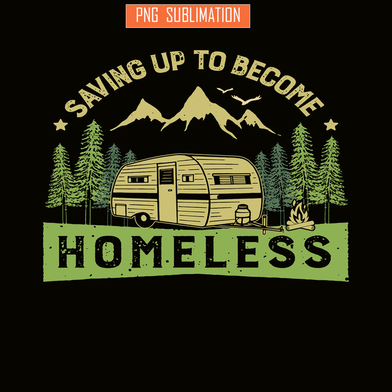 CAMP07112382-Saving Up To Become Homeless PNG Camping PNG Green Retro Forest PNG.png