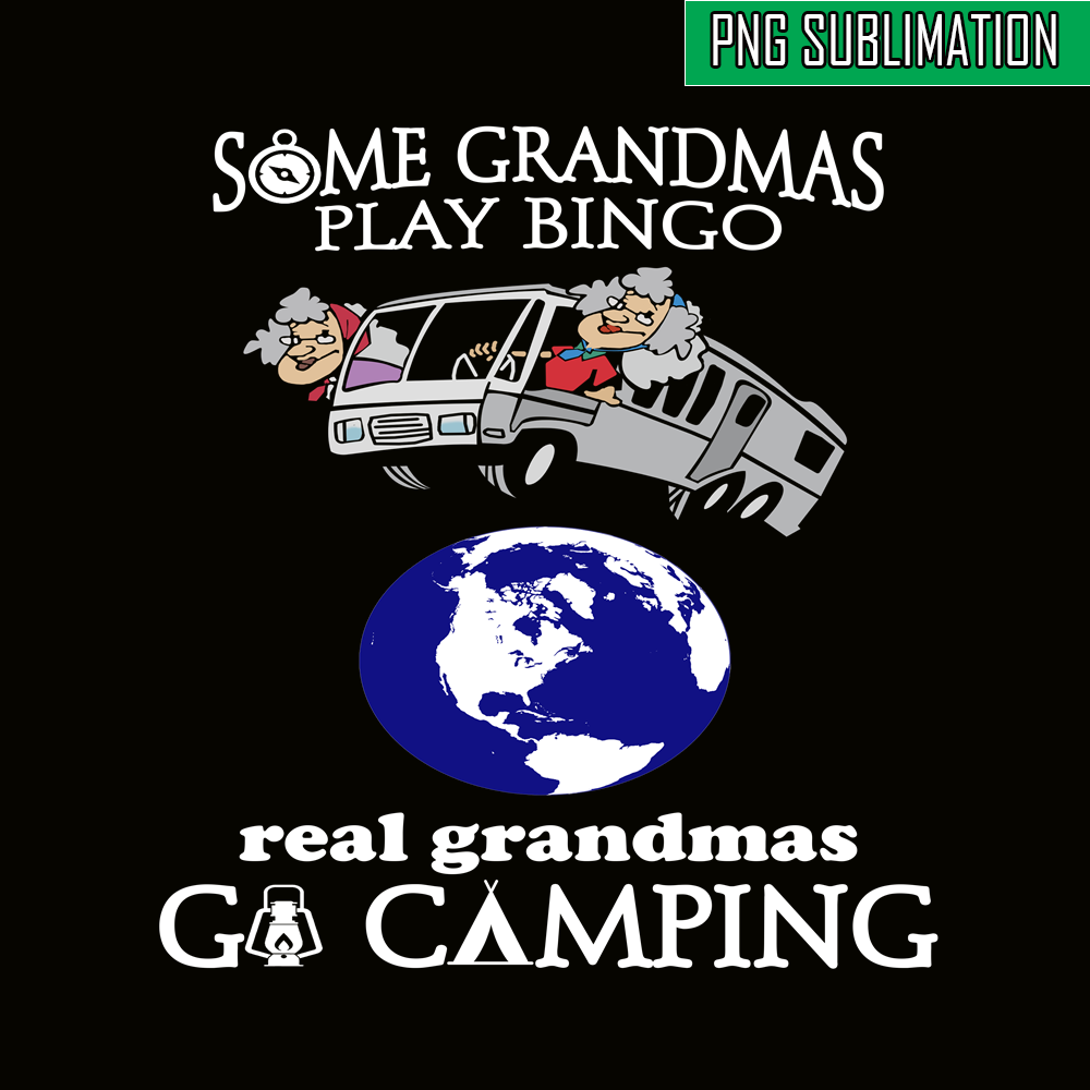 CAMP07112383-Some Grandmas Play Bingo PNG Camping PNG Picture Of 2 Old Women Traveling Around The World PNG.png