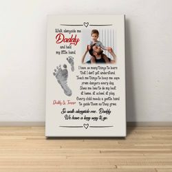 Daddy Photo Canvas, Father's Day Canvas for Dad, Best Gift Ideas For Fathers, Custom Photo Canvas, Gift for Him, Happy F